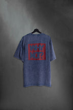 Remera Oversized Blue Washed Why Not