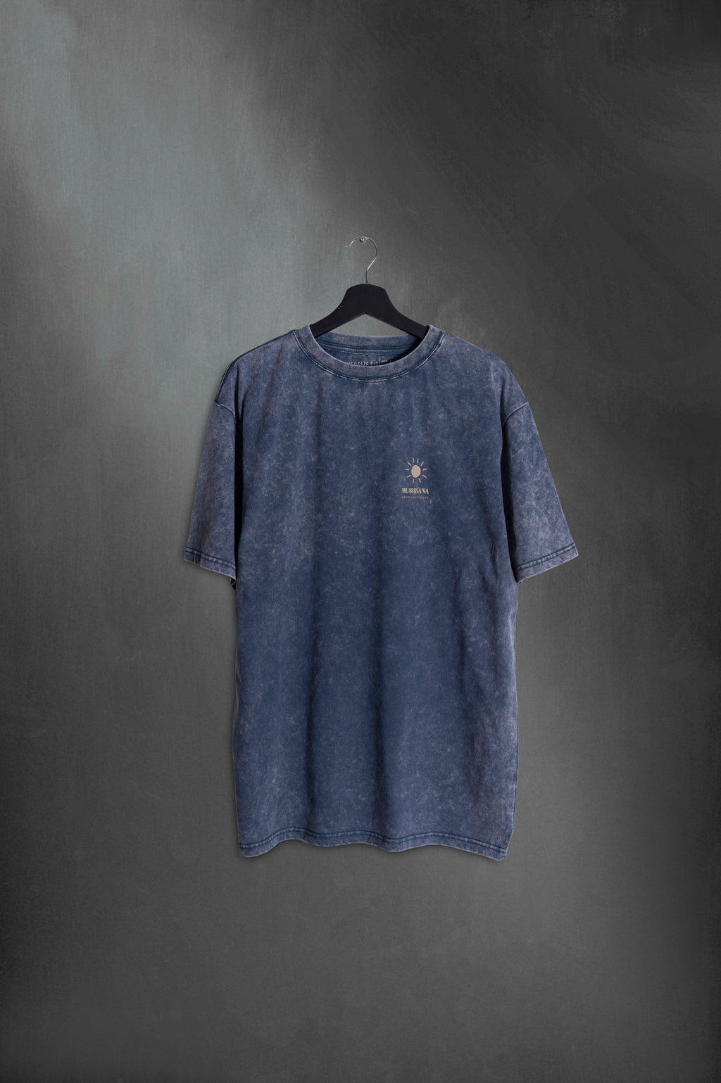 Remera Azul Washed Oversized Do Not Disturb