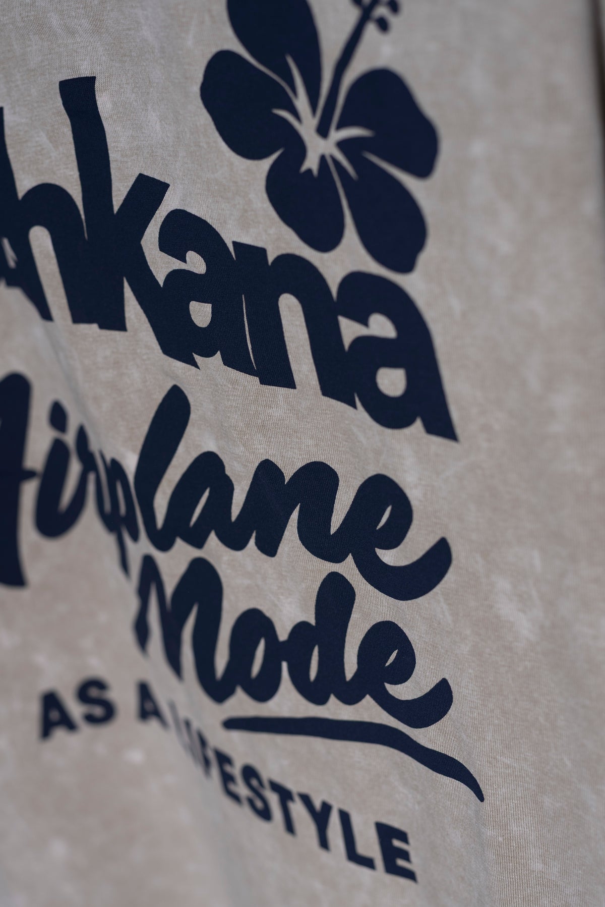 Remera Oversize Kahki Airplane Mode