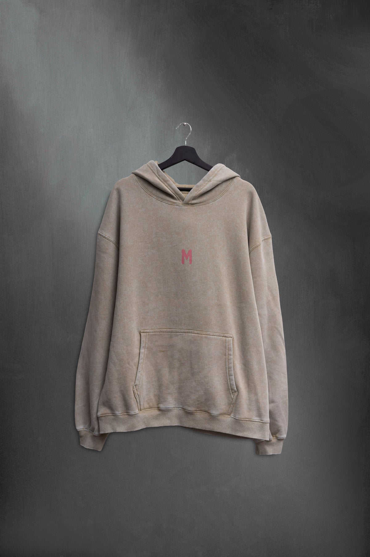 Hoodie Oversized Khaki Washed Tateti