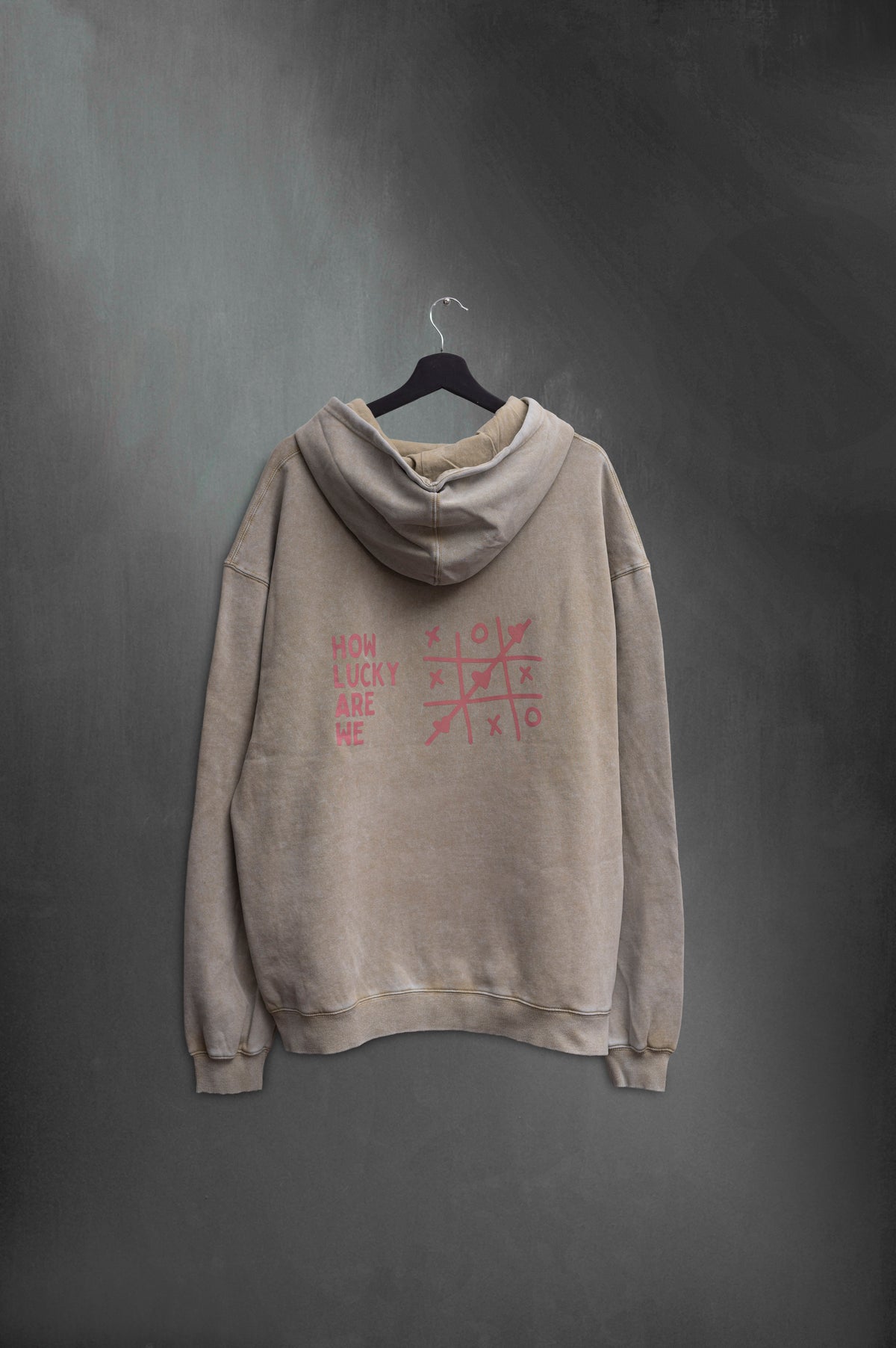 Hoodie Oversized Khaki Washed Tateti