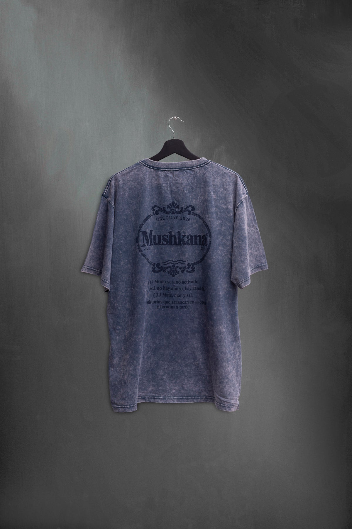 Remera Oversized Blue Washed Horizon