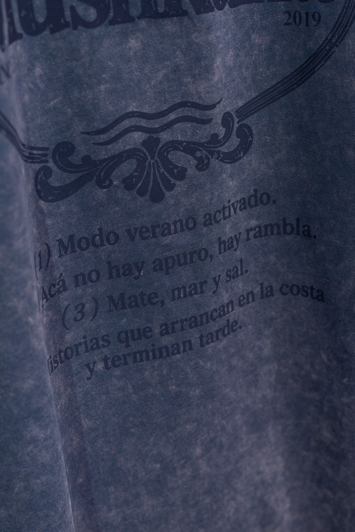 Remera Oversized Blue Washed Horizon
