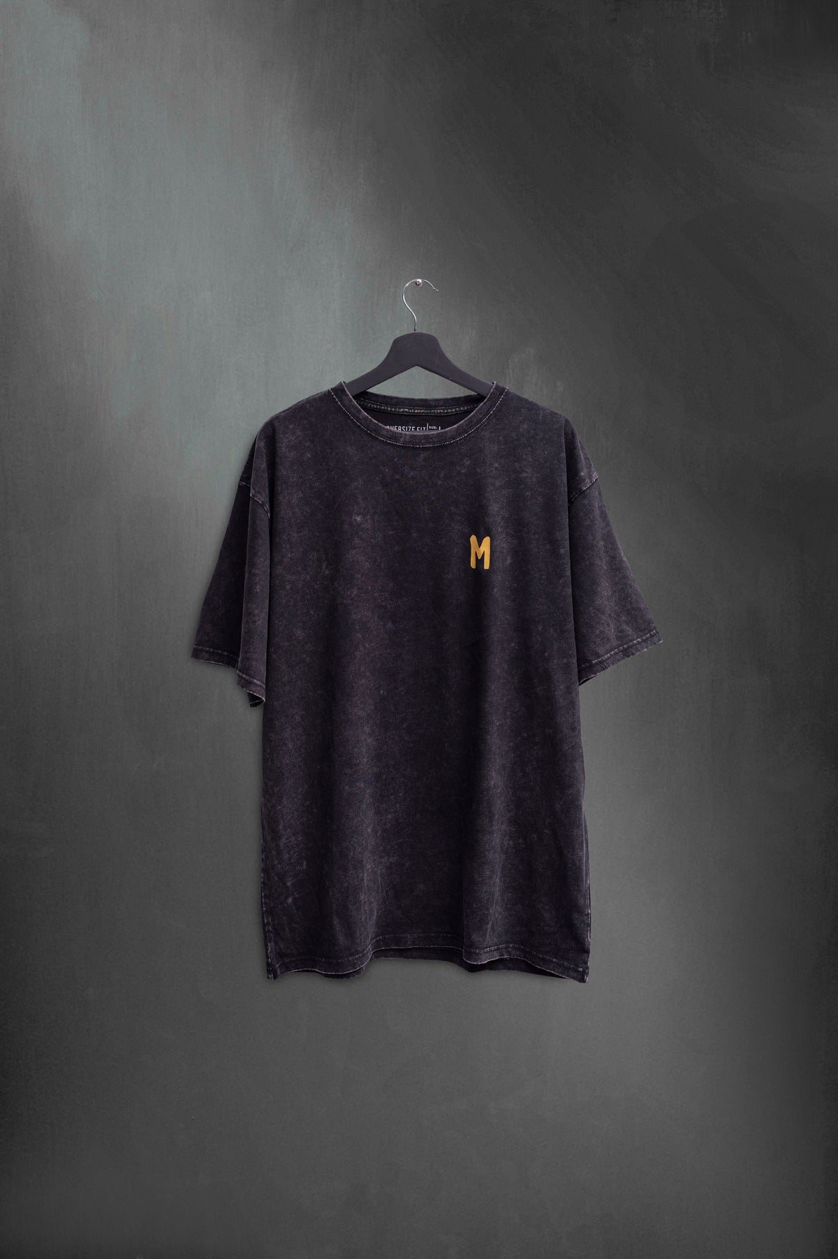 Remera Oversized Negra Washed Tatetí