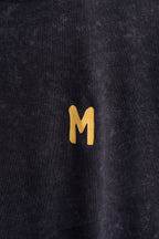 Remera Oversized Negra Washed Tatetí