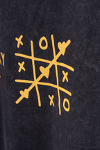 Remera Oversized Negra Washed Tatetí