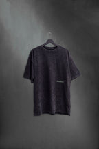 Remera Oversized Mushkana Military Negra Washed