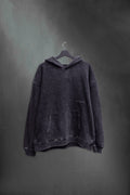 Hoodie Oversized Negro Washed Mushkana