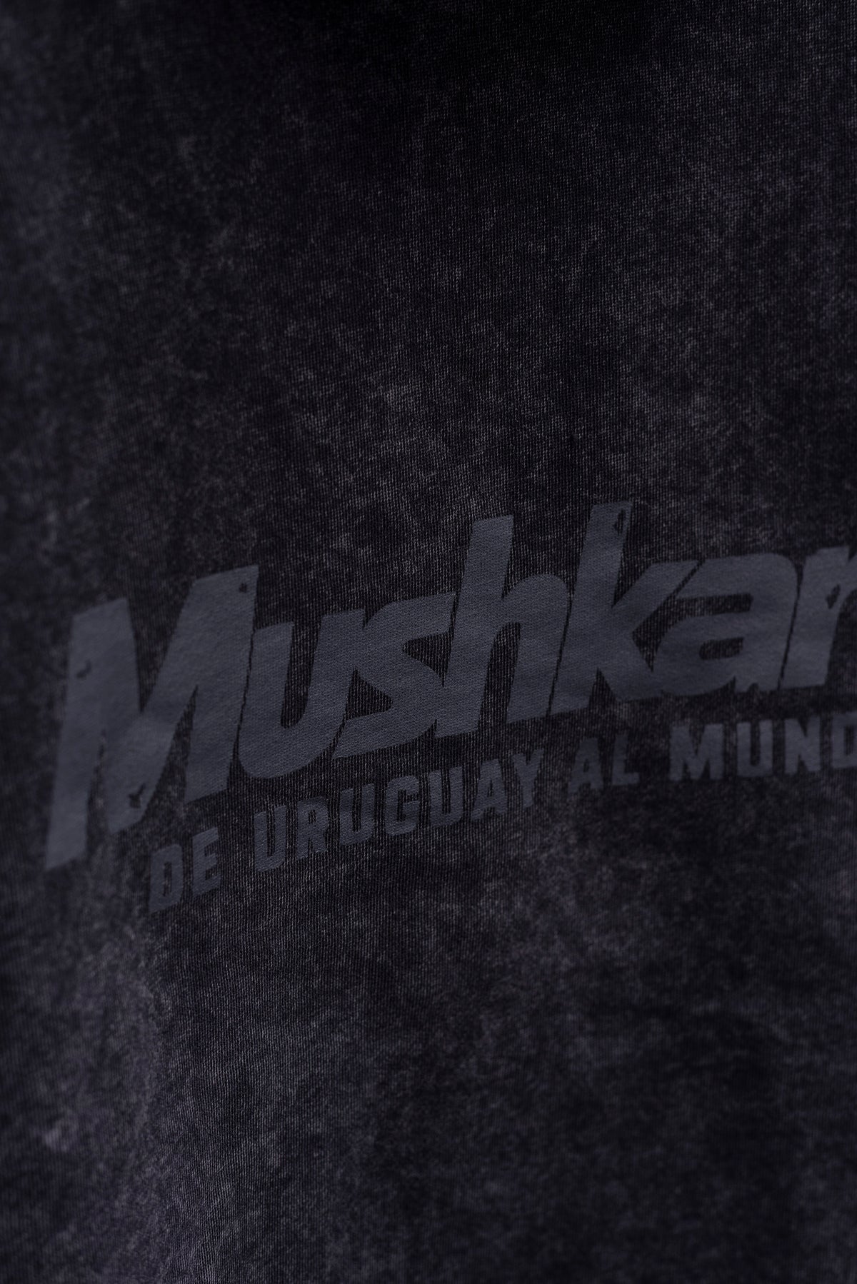 Hoodie Oversized Negro Washed Mushkana
