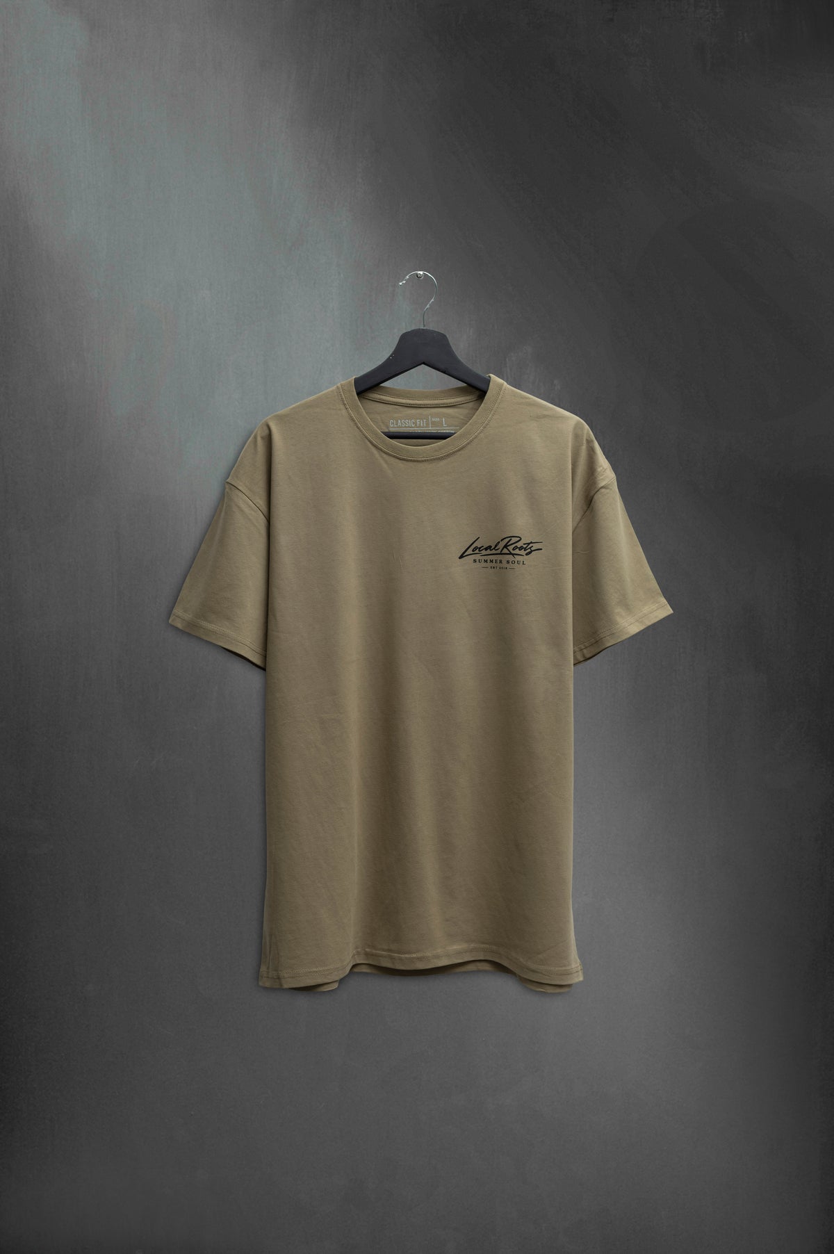 Remera Classic Fit Khaki Local