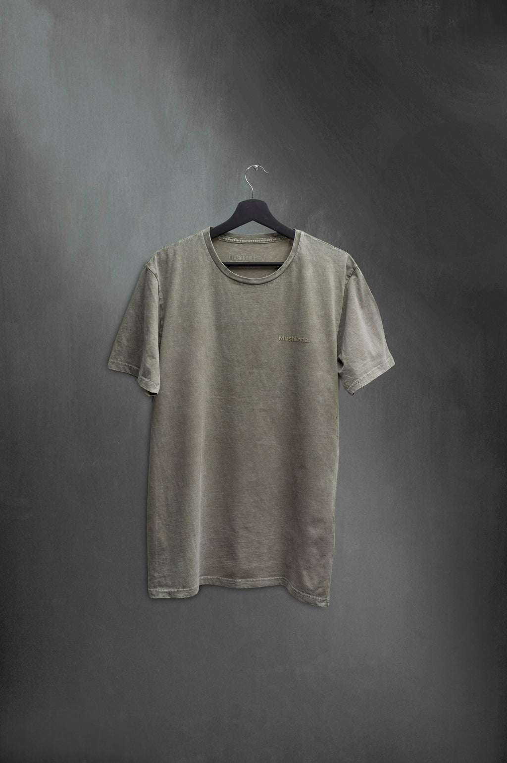 Remera Classic Khaki Washed Básica