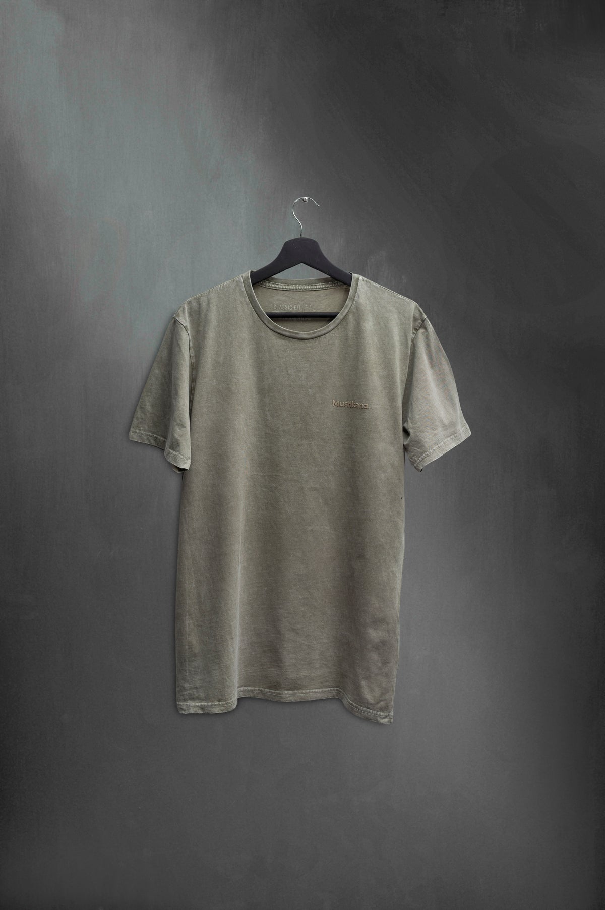 Remera Classic Khaki Washed Básica