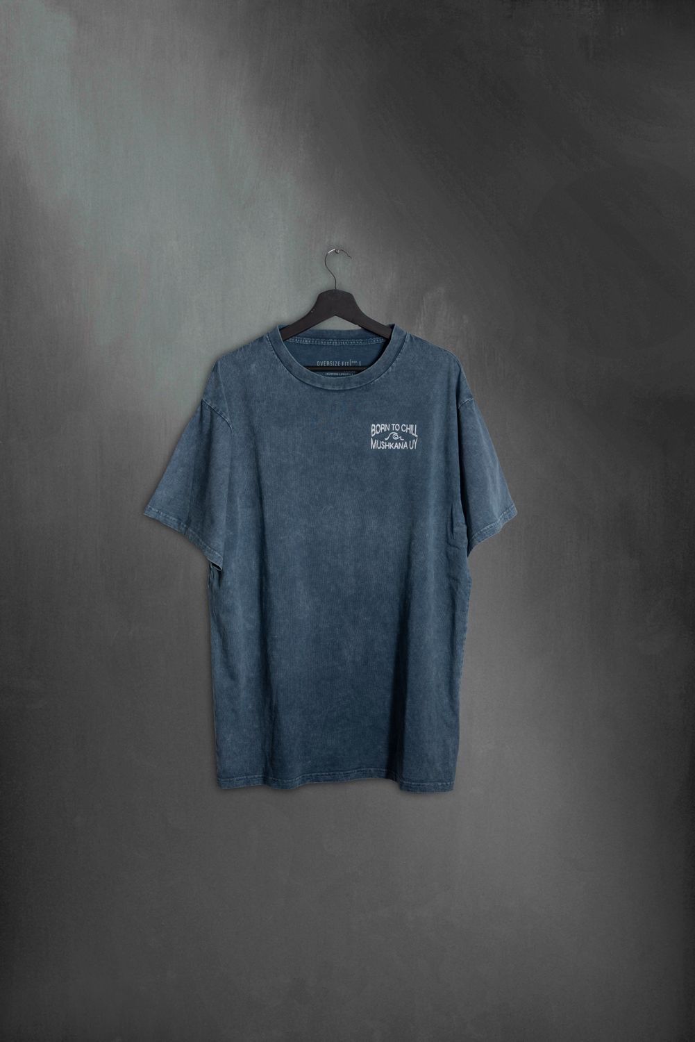 Remera Over Blue Washed Hand to Chill ss