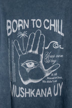 Remera Over Blue Washed Hand to Chill ss