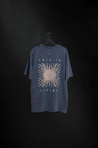 Remera Corona Living Blue Washed Oversize AA
