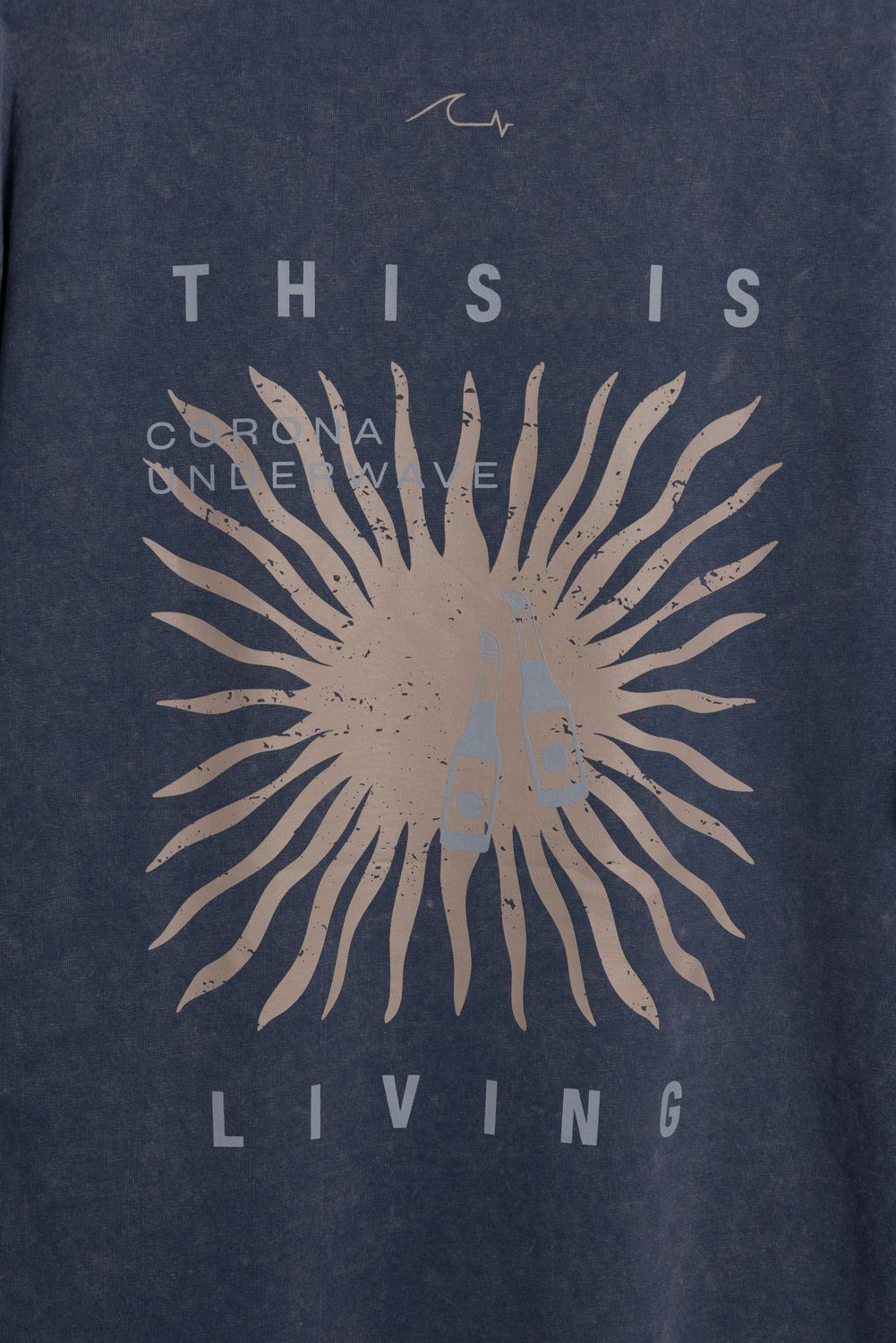 Remera Corona Living Blue Washed Oversize AA