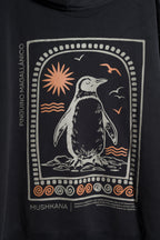 Hoodie Oversize Black Pingui